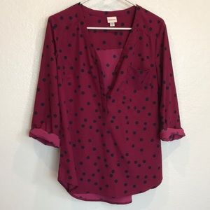 Polka dot blouse relaxed fit